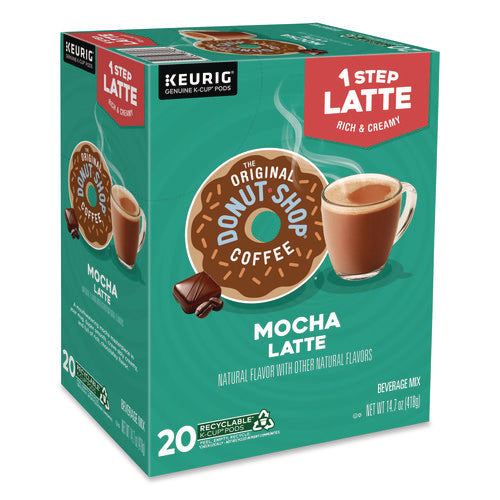 Image of The Original Donut Shop® Mocha One Step Latte K-Cup, Vanilla, 20/Box