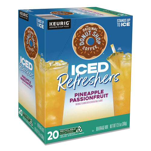 Image of The Original Donut Shop® ICED Refreshers K-Cup Pods, Passion Fruit, 20/Box