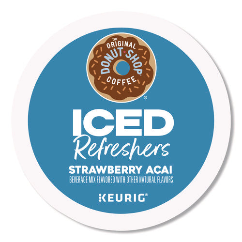 Image of The Original Donut Shop® ICED Refreshers K-Cup Pods, Strawberry, 20/Box
