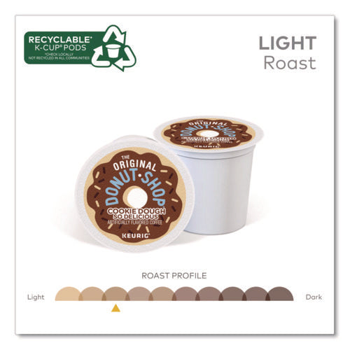 Image of The Original Donut Shop® Cookie Dough So Delicious K-Cups, 0.3 oz K-Cup, 24/Box