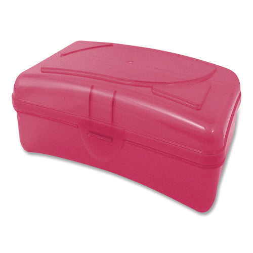 Image of Cra-Z-Art® Plastic School Box, 1 Compartment, 8 x 5.13 x 2.13, Randomly Assorted Colors