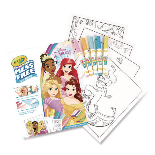 Image of Crayola® Disney Princess Color Wonder Kit, (18) Coloring Pages and (5) Markers