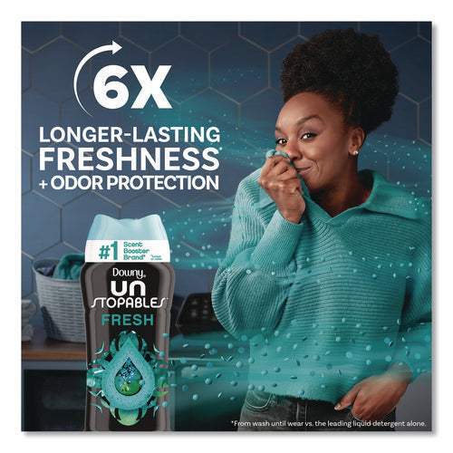 Image of Downy® Unstoppables In-Wash Scent Booster Beads, Fresh Scent, 30.1 oz Canister