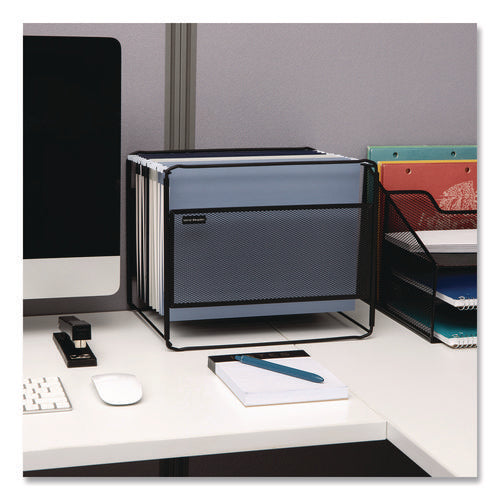 Image of Mind Reader Hanging File Folder Organizer, Letter Size, 13" Long, Black