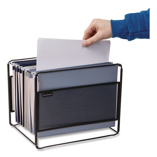 Image of Mind Reader Hanging File Folder Organizer, Letter Size, 13" Long, Black