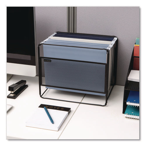Image of Mind Reader Hanging File Folder Organizer, Letter Size, 13" Long, Black