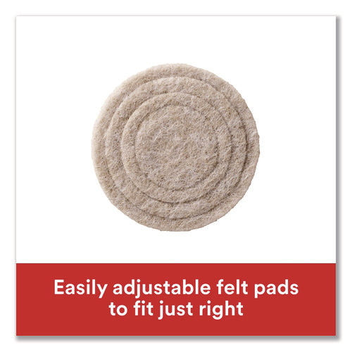 Image of Scotch Custom Fit Felt Pads, 1.5" dia, Beige, 30/Pack