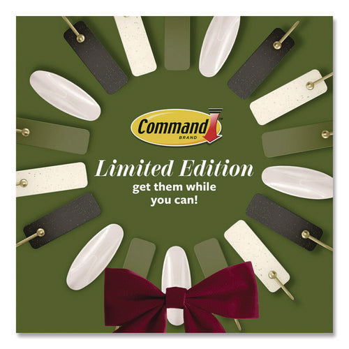 Image of Command Limited Edition Hooks and Clips, Soot, 3 lb Capacity, 2 Hooks, 8 Clips and 12 Strips/Pack