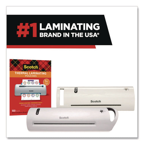 Image of Scotch Laminating Pouches, 3 mil, 8.9" x 11.4", Clear, 150/Pack