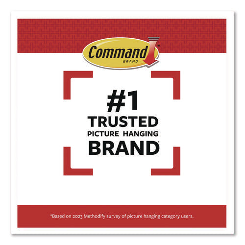 Image of Command Picture Hanging Strips, X-Large, Removable, Holds up to 20 lbs per 4 Strips, Black, 8 Pairs/Pack