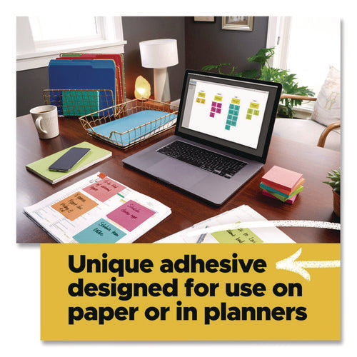 Image of Post-it® Notes Original Pads in Poptimistic Collection Colors, 1.38" x 1.88", 100 Sheets/Pad, 18 Pads/Pack