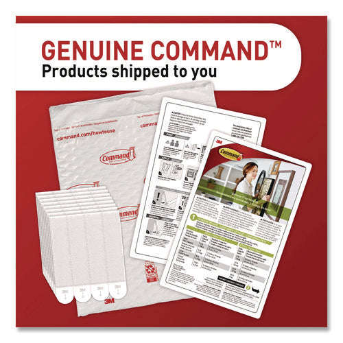 Image of Command Picture Hanging Strips, X-Large, Removable, Holds up to 20 lbs per 4 Strips, White, 16 Pairs/Pack