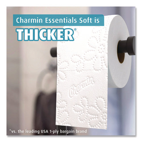 Image of Charmin® Essentials Soft Bathroom Tissue, Septic Safe, 2-Ply, White, 330 Sheets/Roll, 9 Rolls/Pack, 4 Packs/Carton