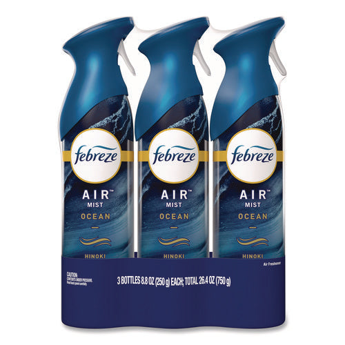 Image of Febreze® AIR, Ocean, 8.8 oz Aerosol Spray, 3/Pack