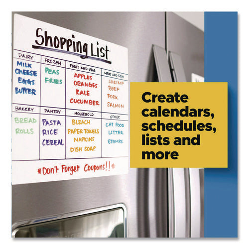 Image of Post-it® Easy-Erase Whiteboard Sheets, Plastic Surface, 9.1 x 9.1, White, 2/Pack