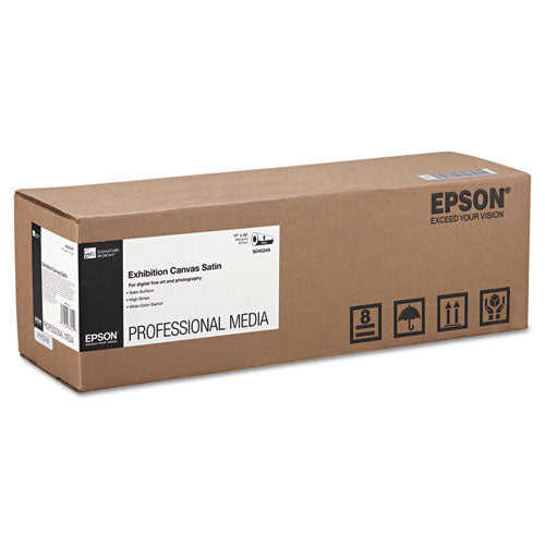 Image of Epson® Exhibition Canvas, 23 Mil, 17" X 40 Ft, Satin White