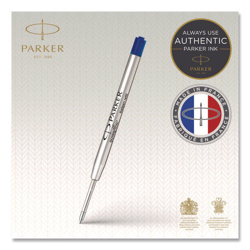 Image of Parker® Refill For Parker Ballpoint Pens, Fine Conical Tip, Blue Ink