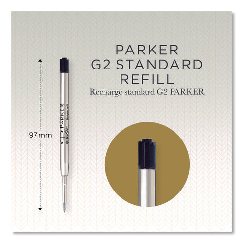 Image of Parker® Refill For Parker Ballpoint Pens, Medium Conical Tip, Black Ink