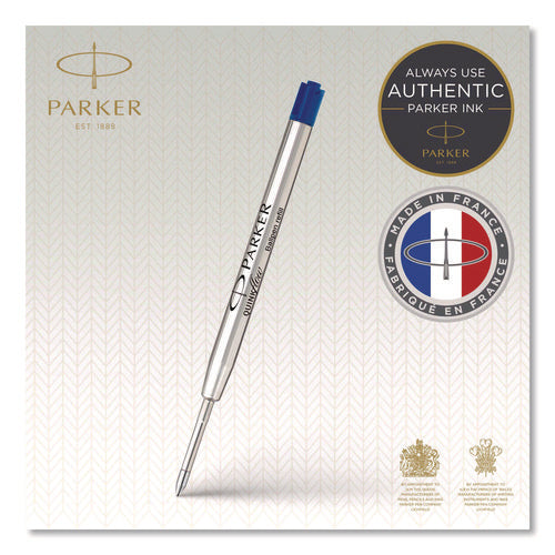 Image of Parker® Refill For Parker Ballpoint Pens, Medium Conical Tip, Blue Ink