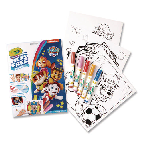 Image of Crayola® Nickelodeon Paw Patrol Color Wonder Kit, (18) Coloring Pages, (5) Paw Patrol Collection Markers