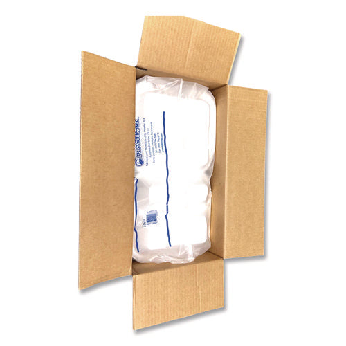 Image of Plastifar Foam Hinged Lid Containers, 3-Compartment, 9 x 10 x 3, White, Foam, 200/Carton