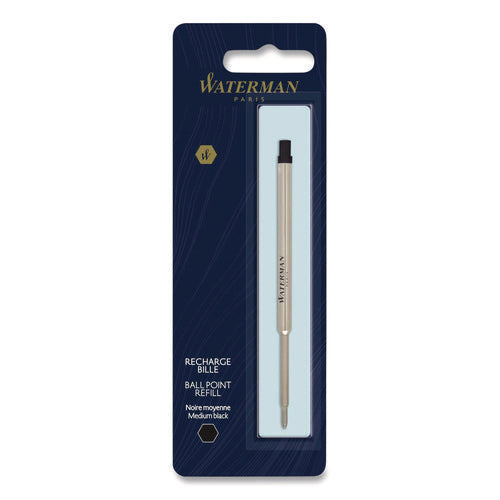 Image of Waterman Refill For Waterman Ballpoint Pens, Medium Conical Tip, Black Ink