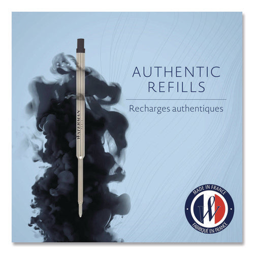 Image of Waterman Refill For Waterman Ballpoint Pens, Medium Conical Tip, Black Ink