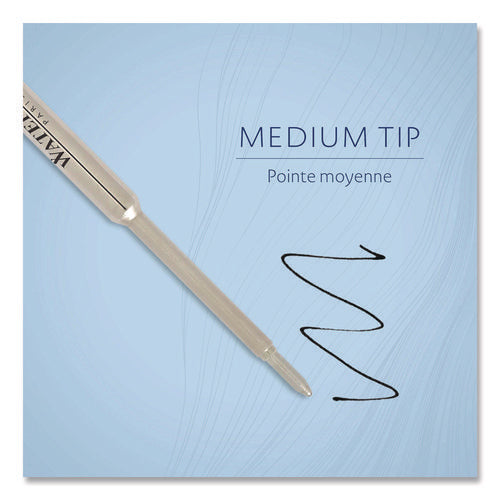 Image of Waterman Refill For Waterman Ballpoint Pens, Medium Conical Tip, Black Ink