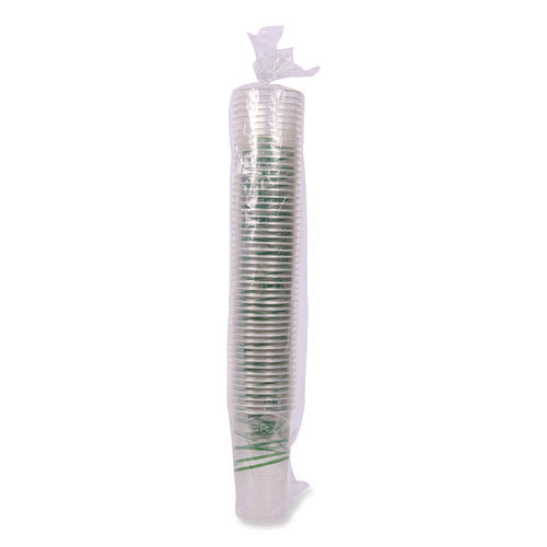 Image of Eco-Products® GreenStripe Renewable and Compostable PLA Cold Cups, 24 oz, Plastic, Clear, 50/Pack, 20 Packs/Carton