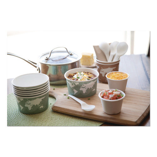 Image of Eco-Products® Plantware Compostable Soup Spoon, Heavyweight, Plastic, White, 50/Pack, 20 Packs/Carton