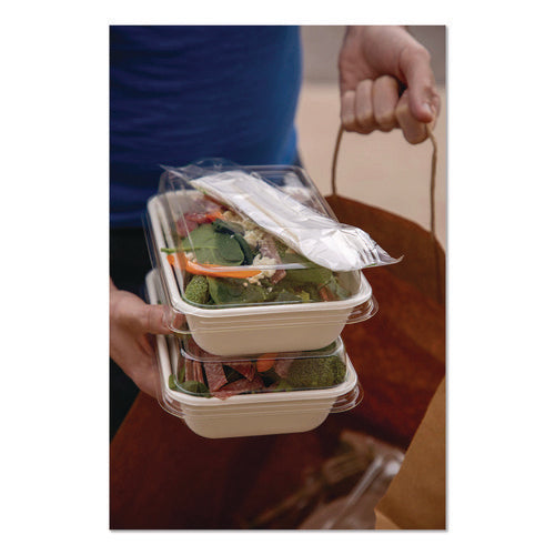 Image of Eco-Products® Plantware Compostable Cutlery Kit, Fork/Knife/Napkin/Spoon, Pearl White, 250 Kits/Carton