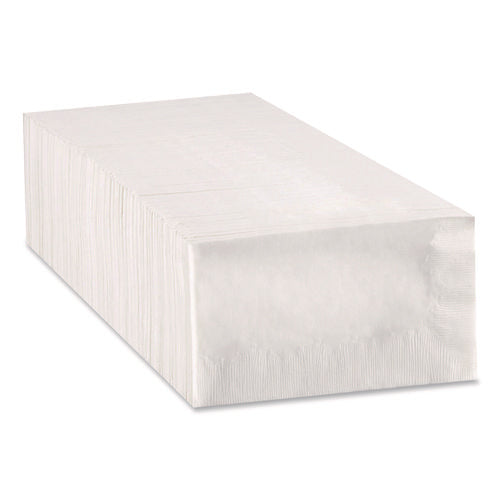 Image of Dixie® 1/8-Fold Dinner Napkin, 1-Ply, 15 X 16.8, White, 350/pack, 12 Packs/carton