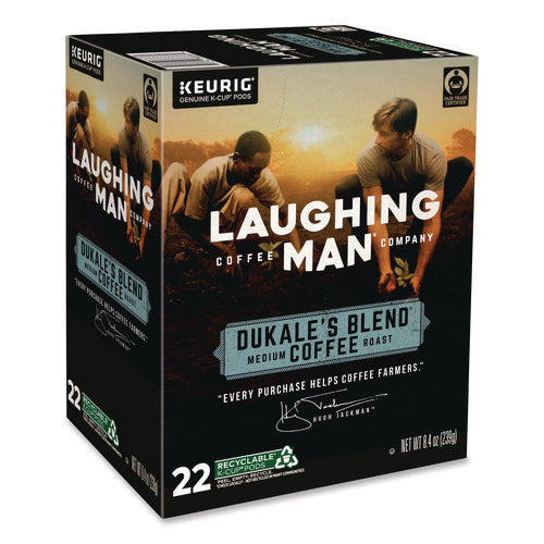 Image of Laughing Man® Coffee Company Dukale's Blend K-Cup Pods, 22/box