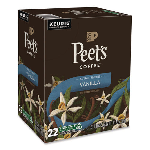 Image of Peet's Coffee & Tea® Vanilla K-Cups, 0.33 oz K-Cup, 22/Box