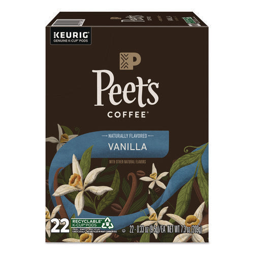 Image of Peet's Coffee & Tea® Vanilla K-Cups, 0.33 oz K-Cup, 22/Box