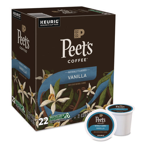 Image of Peet's Coffee & Tea® Vanilla K-Cups, 0.33 oz K-Cup, 22/Box