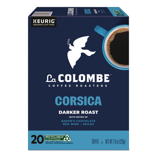 Image of La Colombe® Coffee K-Cup Pods, Corsica Dark Roast, 20/Box