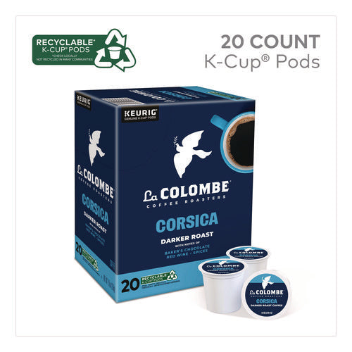 Image of La Colombe® Coffee K-Cup Pods, Corsica Dark Roast, 20/Box