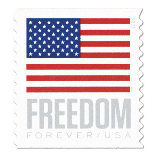 Image of United States Postal Service First-Class Forever Stamps, U.S. Flag, 20 Stamps/Book, 5 Books/Pack