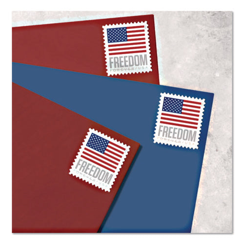 Image of United States Postal Service First-Class Forever Stamps, U.S. Flag, 100/Roll