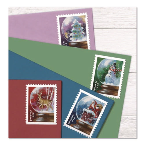 Image of United States Postal Service First-Class Forever Stamps, Holiday, 20/Book