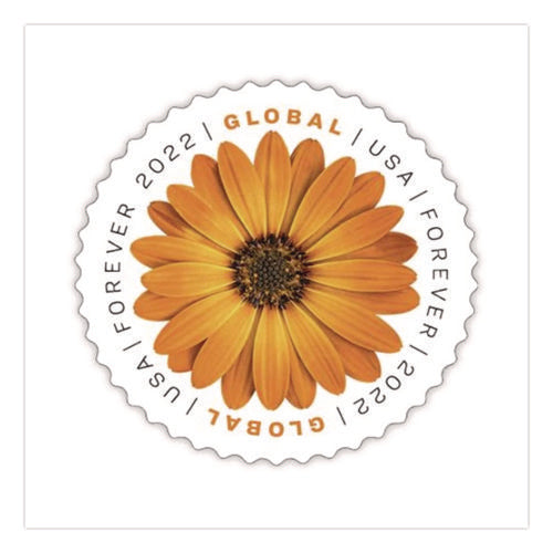 Image of United States Postal Service Global Forever Stamps, Floral, 10 Stamps/Sheet, 2 Sheets/Pack