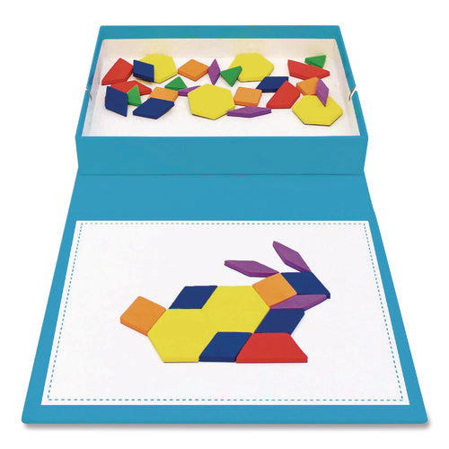 Image of Junior Learning Inc® Rainbow Pattern Blocks, Ages 3 to 4