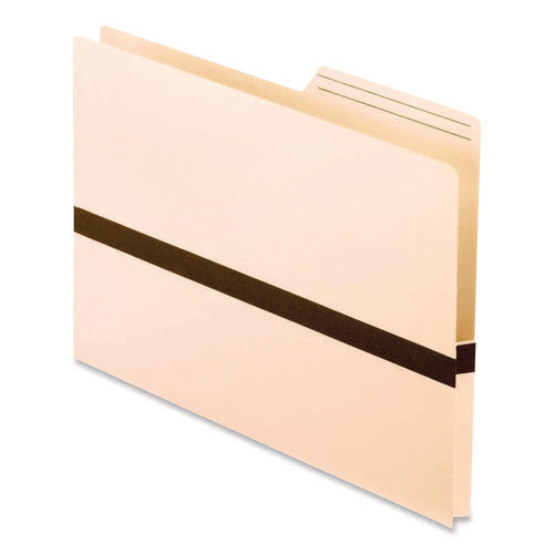 Image of Pendaflex® Drop Front Reinforced File Pocket, 1" Expansion, Letter Size, Manilla/Brown, 50/Box