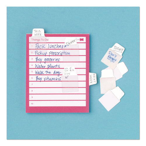 Image of Avery® Ultra Tabs Repositionable Tabs, 1/10-Cut, 1" Wide, White, 40/Pack