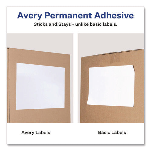 Image of Avery® White Shipping Labels-Bulk Packs, Inkjet/Laser Printers, 8.5 x 11, White, 500/Carton