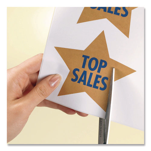 Image of Avery® White Shipping Labels-Bulk Packs, Inkjet/Laser Printers, 8.5 x 11, White, 500/Carton