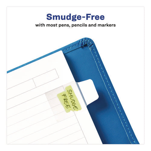 Image of Avery® Ultra Tabs Repositionable Tabs, 1/10-Cut, 1" Wide, White, 40/Pack