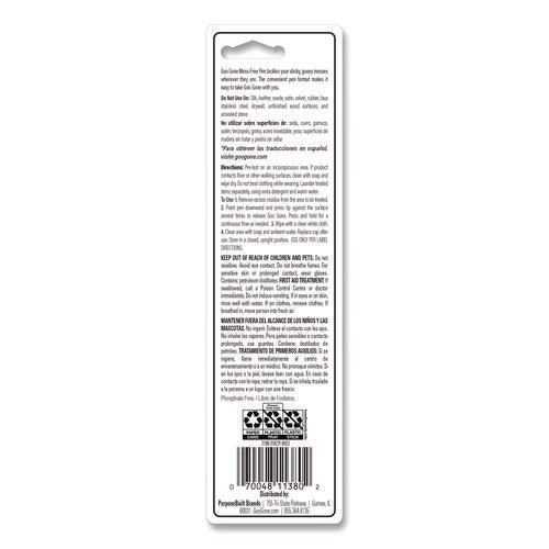 Image of Goo Gone® Mess-Free Pen Cleaner, Citrus Scent, 0.34 Pen Applicator