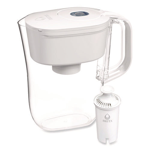 Image of Brita® Small 6-Cup Water Filter Pitcher with 1 Standard Filter, Denali, White